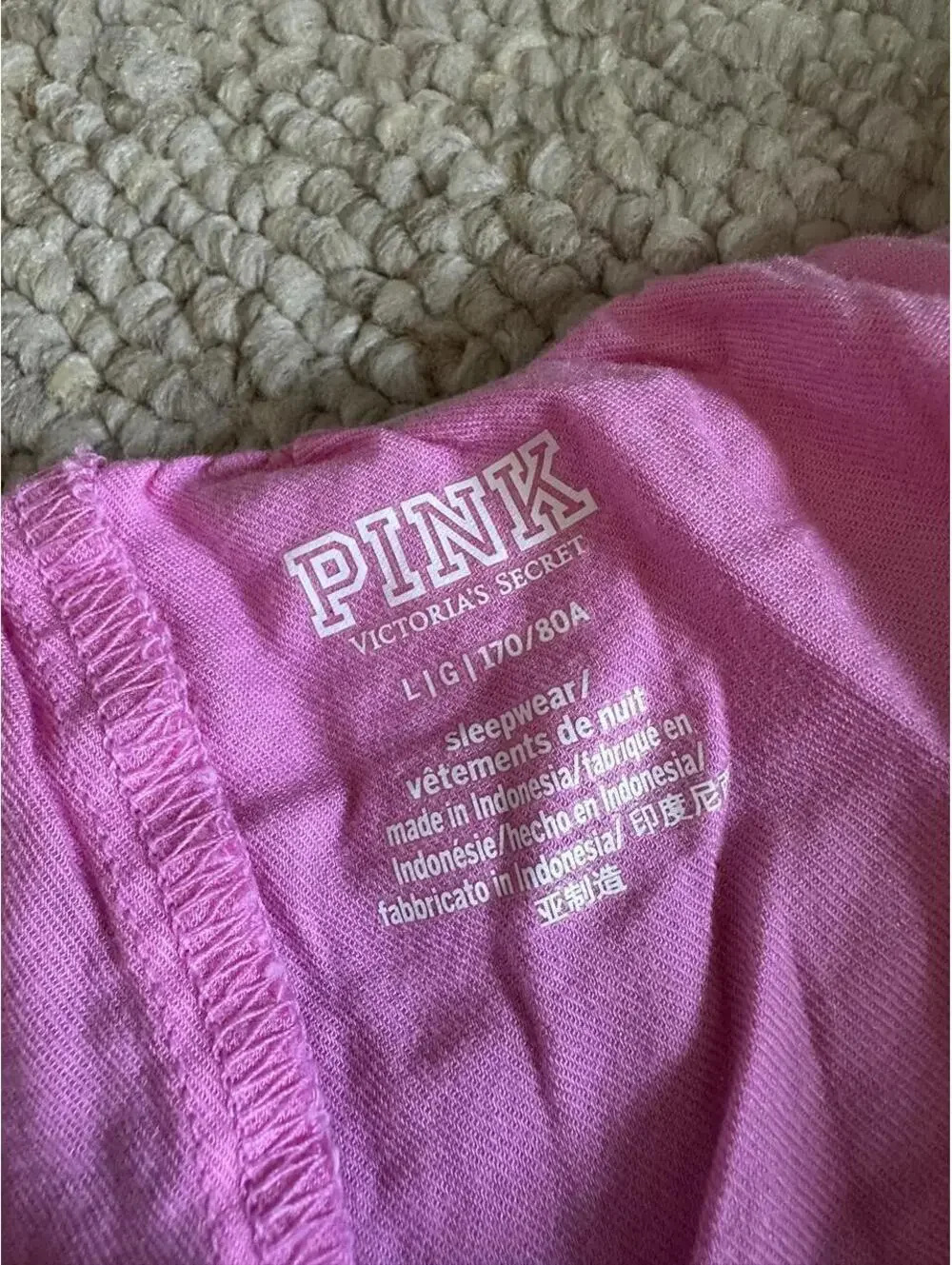 Victoria's Secret PINK pink boxer shorts